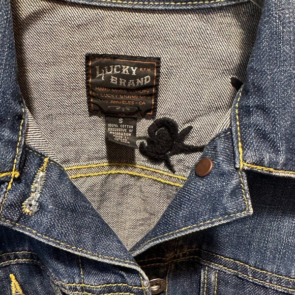 Lucky Brand Embroidered Denim Jacket (size S) - Picture 3 of 3
